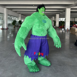 220cm enorme inflable <span class=keywords><strong>Hulk</strong></span> Green Man personaje de dibujos animados mascota disfraz fiesta publicidad ceremonia Props - Product Image 2