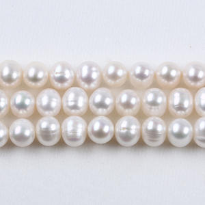 Perlas de Agua Dulce Naturales al por Mayor de Zhuji, Perlas Perforadas de 9-10 mm, Perlas Sueltas para Hacer Collares y Pulseras - Product Image 3