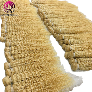 # Paquetes de Cabello Humano Virgen Remy Indio 613 Liso y Ondulado con Doble Trama a Máquina para Tejer Cabello para Mujeres, Stock de Henan, China - Product Image 3