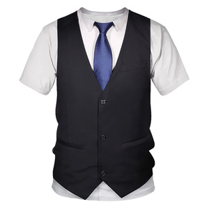 Camiseta Impresa en 3D, Estilo Informal, Cuello Redondo, Diseño de Payaso, Manga Corta, Divertida, para Hombre - Product Image 2