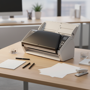 <span class=keywords><strong>Scanner</strong></span> de documents et de billets A3 à double face entièrement automatique couleur haute résolution Fi-7480 d'occasion avec USB 3.0 - Product Image 2