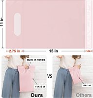 En Stock, sacs de courrier en Poly imprimés personnalisés avec poignée, emballage, sacs d'expédition en Poly avec poignée, Logo, enveloppe en plastique