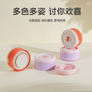 ขวดน้ำพกพาพร้อมกล่องยา 2 in 1 ขนาดเล็ก ความจุเยอะ ปิดสนิท พับได้ น้ำหนักเบา - Product Image 5