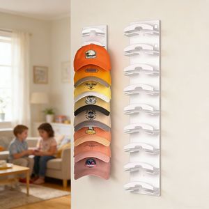 Organizador de gorras de béisbol, estante de almacenamiento de pared de varias capas con acabado con recubrimiento en polvo - Product Image 3
