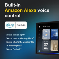 MAX8 Panel Táctil Inteligente Android de 8 Pulgadas con Diseño Deslizante, Wi-Fi/Zigbee, Tuya, Control por Voz Alexa, Mesh, Control Remoto IR, Gateway, App, TFT para el Hogar