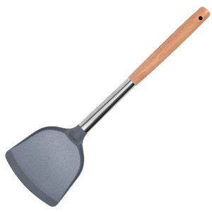 Silicone Spatula Set 5 Pieces Stainless Steel Wooden Handle Kitchen Cooking Utensils Food Grade Heat Resistant Oven Safe - Product Image 5