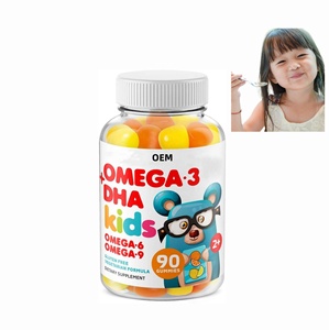 Suplemento sanitario de etiqueta privada Gomitas de vitamina Gomitas de aceite de pescado con DHA y EPA para adultos y niños - Product Image 1