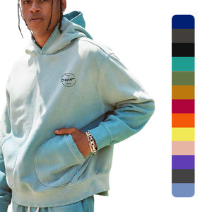 Poids lourd personnalisé du fabricant 100% coton Vintage lavage à l'acide brodé en détresse lâche surdimensionné Boxy Stone Washed Print - Product Image 1