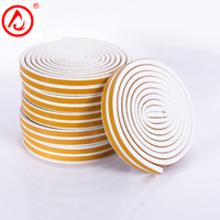 Juntas de Goma para Puertas, Sellos de 12*10 mm, EPDM, Forma de D, para Marcos de Puertas y Ventanas de Madera, Tira de Sellado para Reparación de Puertas, Anticolisión