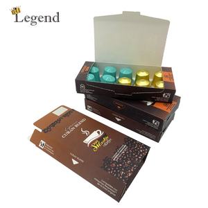 Boîtes d'emballage en papier alimentaire de luxe, emballage de Capsules en aluminium pour café expresso, Logo personnalisé, boîte de Capsules de café avec impression - Product Image 1