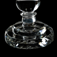 Candélabre à 9 bras en cristal argenté, fait main, écologique, pour mariage et Noël, avec motif imprimé UV, pour décoration de centre de table