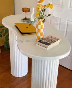 Mesa de centro de madera maciza hecha a mano, muebles de sala de estar de granja rústica, mesa central de madera Natural, diseño personalizado - Product Image 3