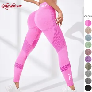 Bestverkopende Custom Hoge Taille Fitness Sexy Yoga Broek Sexy Leggings Butt Lifting Scrunch Naadloos Voor Vrouwen