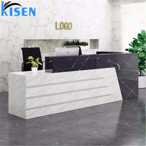 Kisen Luxury Versatile for Office Hospital Bar Hotel Living Room Workshop Salon Cashier <b>Counter</b> Chair And Table For <b>Reception</b> - Product Image 2