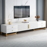 Meuble TV design moderne Meuble TV en bois et table basse Ensemble de luxe pour la maison Meubles de salon