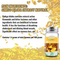 Natürliche Ginkgo Biloba Kapseln 500mg 100% Organischer Kräuterextrakt Nahrungsergänzungsmittel Gesundheit Ginkgo Biloba