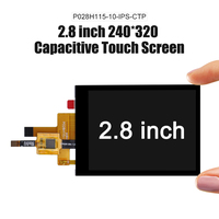 Modul LCD TFT QVGA 2,8 inci 240x320 dengan antarmuka SPI dan Panel Sentuh Kapasitif