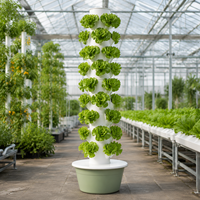 Système hydroponique agricole 2026 pour usage domestique, tour hydroponique verticale à 9 niveaux, mini-serre de jardin pour légumes-feuilles