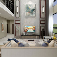 Maison préfabriquée à deux étages entièrement meublée, style tendance, prix compétitif, 4 chambres, villa de luxe en acier léger