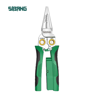 <span class=keywords><strong>Pince</strong></span> à bec aiguille à poignée épaissie pour mesurer l'électricité, spéciale pour les électriciens pour couper, diviser, enrouler et dénuder les fils - Product Image 1