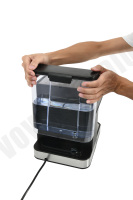Shot Steam Espresso, Cappuccino et Latte Maker avec mousse en acier inoxydable avec compteur de pression
