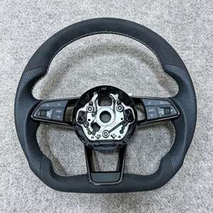 Volant sport en cuir perforé complet pour <span class=keywords><strong>Audi</strong></span> A3 8V A4 A5 A6 C6 A7 A8 C7 C8 A8 S3 <span class=keywords><strong>S4</strong></span> S5 S6 B8 Rs3 Rs5 Rs6 - Product Image 2