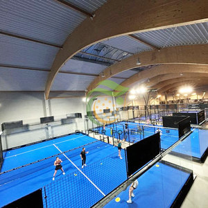 Cancha deportiva de Pádel panorámica para interiores y exteriores, precio con logotipo personalizado, cancha de Pádel de tamaño 20*10M - Product Image 2