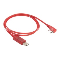 Striver-Chaqueta de PVC con conductor de cobre, USB, con cable de frecuencia de lectura y programación Walkie-Talkie para Baofeng K2