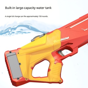 Pistola <span class=keywords><strong>de</strong></span> Agua Eléctrica Automática con Luz LED, Diseño <span class=keywords><strong>de</strong></span> Tiburón, Alta Presión, Recargable, Resistente al Agua, Juguete para Piscina y Playa <span class=keywords><strong>de</strong></span> Verano - Product Image 4
