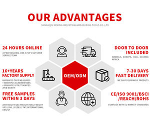 Metro a Nastro KEMING Brevettato in Acciaio al Carbonio con Rivestimento in ABS e Gomma, Sistema Metrico, Materiale Plastico, Impugnatura Comoda e Anti-caduta - Product Image 6