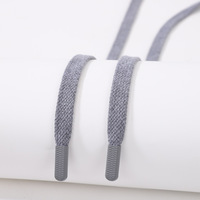 Cordon de serrage personnalisé avec embouts métalliques pour pantalons de sport, cordon de serrage pour chaussures en polyester durable, couleur personnalisée