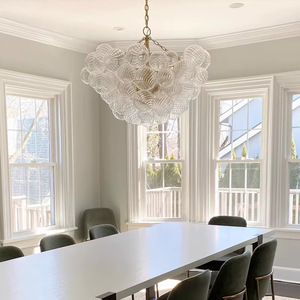 Lustre moderne de luxe en verre avec éclairage LED, lampes suspendues, <span class=keywords><strong>luminaire</strong></span> pour salle à manger, salon, intérieur - Product Image 3