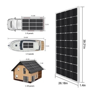 Paneles Solares Miolentek de 550w, Paneles Solares Fotovoltaicos Mono de 120W, 150W, 200W, 300W, Precio de Paneles Solares de Vidrio de 550W - Product Image 3