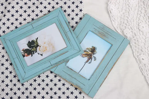 Cadre photo en bois de qualité supérieure élégant et coloré avec design de support de table - Product Image 3