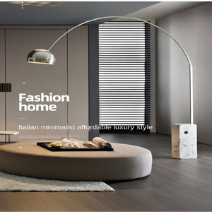 Nordische Moderne Marmor-Basis Angel-Stehlampe Bogen-Stehleuchte für Wohnzimmer Hotel - Product Image 5