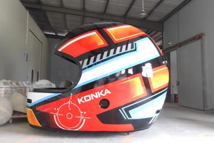 Casco grande <span class=keywords><strong>de</strong></span> diseño personalizado, esculturas <span class=keywords><strong>de</strong></span> fibra <span class=keywords><strong>de</strong></span> vidrio, cabina <span class=keywords><strong>de</strong></span> escultura móvil para entusiastas <span class=keywords><strong>de</strong></span> las carreras <span class=keywords><strong>de</strong></span> motos, artesanías <span class=keywords><strong>de</strong></span> <span class=keywords><strong>resina</strong></span> móviles - Product Image 4
