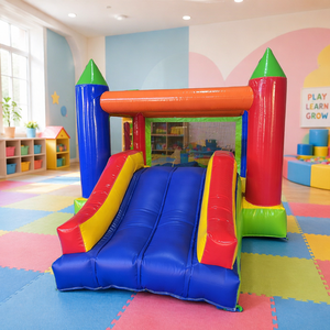 Château gonflable portable de haute qualité pour enfants - Respectueux de la peau, non irritant, jeu éducatif - Product Image 1
