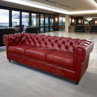 Canapé Chesterfield rétro de style américain personnalisé pour le salon, l'hôtel et le bar de la maison par Furniture Factory
