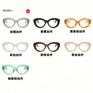 Nouvelles Lunettes Optiques Anti-Lumière Bleue Vintage 2023 pour Femmes et Hommes, Montures Transparentes, Style Œil de Chat, Lunettes d'Ordinateur - Product Image 6