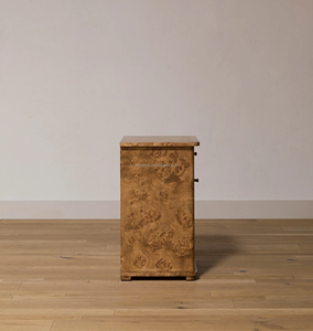 Mesita de Noche Moderna de Lujo en Madera Maciza con Chapa de Madera, Mueble Duradero <span class=keywords><strong>para</strong></span> Dormitorio - Product Image 2