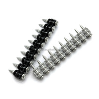 Clous à gaz collés Bx3 gris-noir 3.0x19mm 22mm 25mm 27mm 29mm pour fixation rapide dans le béton et l'acier