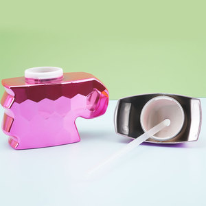 Tasses en plastique en forme de <span class=keywords><strong>licorne</strong></span> pour galvanoplastie avec couvercles et pailles Tasses à boissons réutilisables pour galvanoplastie de forme spéciale - Product Image 5