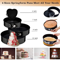 333 pièces Kit de décoration de gâteau support de plateau tournant de gâteau rotatif embouts de tuyauterie de glaçage sacs ensemble d'outils de gâteau avec 4 moules à ressort