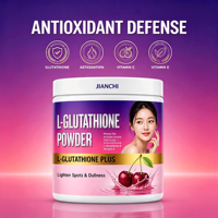 L-Glutatión Plus Colágeno en Polvo con Vitamina C para Aclarar la Piel y Apoyo Antioxidante, Marca Privada OEM, Sin Gluten