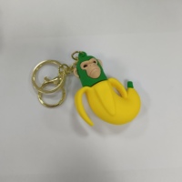 Llavero Portamonedas de Silicona con Figura de Dibujos Animados en 3D de PVC Personalizable Directo de Fábrica, Impermeable, para Promoción de Marca