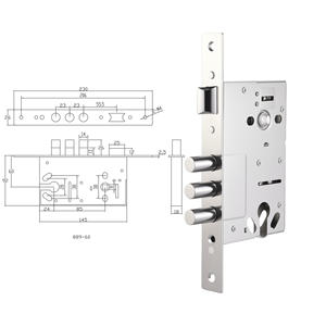 トリプルボルトMortiseロックボディ工業用ドア設置 - Product Image 6