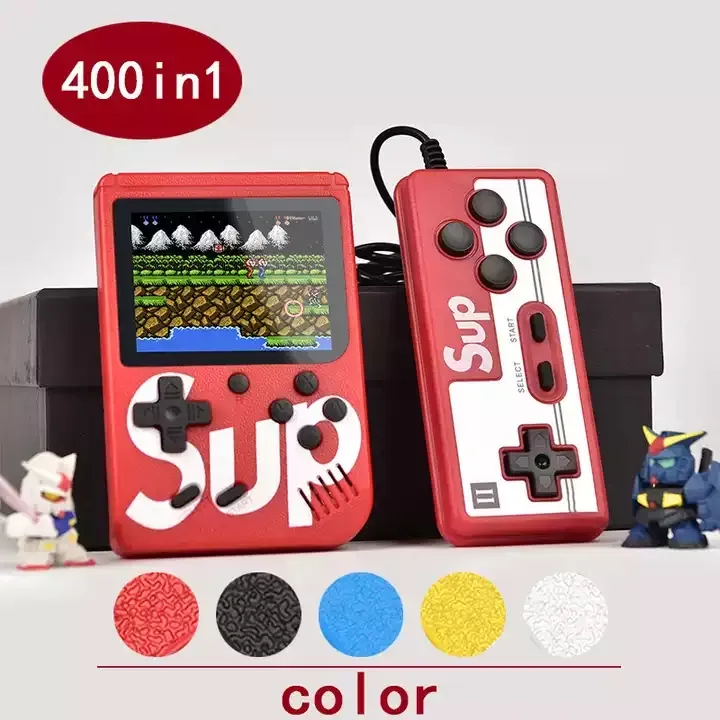 Retro Portable Mini Handheld Video Game Console 8-Bit 3.0 Inch Color LCD Kids Color Game Player Built-in 400 games