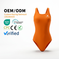 Maillot de bain de compétition une pièce pour femmes, résistant au chlore, séchage rapide, anti-UV, imprimé écologique, certifié FINA