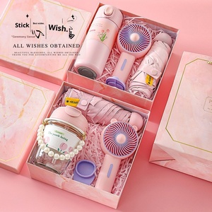 Modern Simple Cool Cup Fan Suit for Ceremony Graduation Souvenirs Send Customers Employees Muslim Ladies Gift Sets