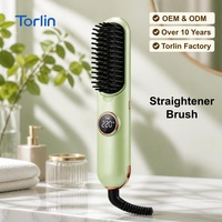 Plancha de Pelo Torlin con Calentador PTC, Reductora de Puntas Abiertas, Sin Daños, para Cabello Seco y Mojado, Antifrizz, con Iones Negativos, de Nylon, Eléctrica, para Uso Doméstico